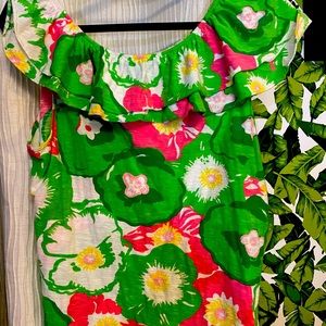NWOT Lilly Pulitzer ruffle knit top